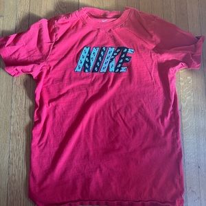 Nike “The Shirt” Red Logo Tee, XL